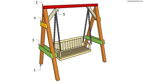 Woodwork Wooden Garden Swing Bench Plans PDF Plans