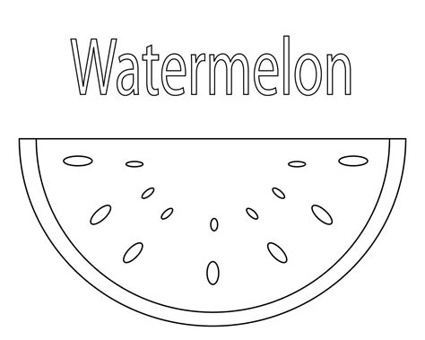 Watermelon Coloring Pages To Print Online