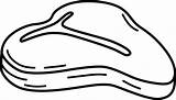 Chuleta Bistec Bife Bistecca Pintar Colorare Coloriage Carnes Te  sketch template