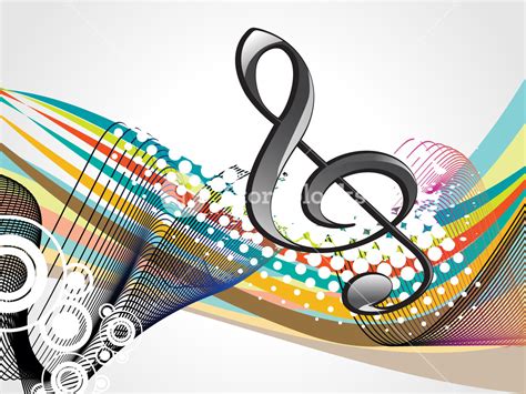 Colorful Musical Notes With Background Royalty-Free Stock Image - Storyblocks