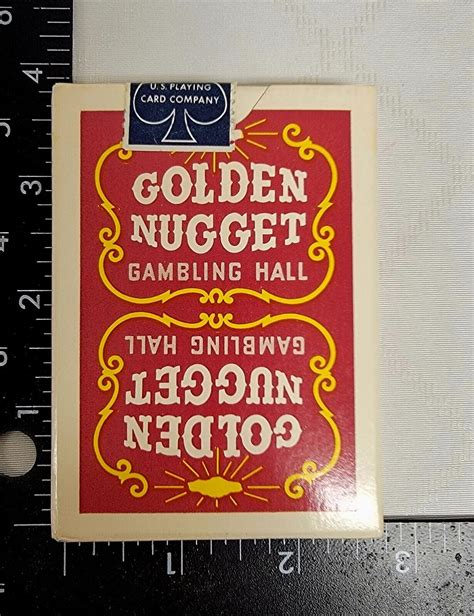 Golden Nugget Las Vegas Gambling Hall Playing Cards Red Sealed Vintage ...