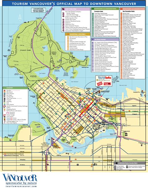 Vancouver tourist attractions map