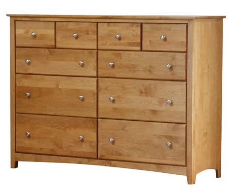 6111X Shaker 10-Drawer Dresser w/ Deep Drawers | Unfinished Furniture ...