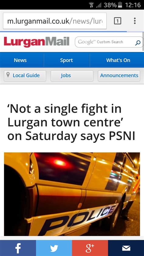 A Saturday night so unusual in Lurgan that they reported it in the ...