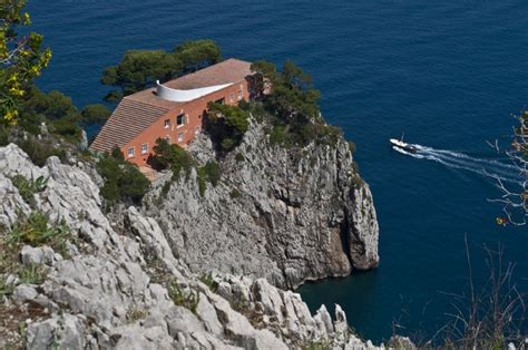 Villa Malaparte, Capri, Italy. By architect Adalberto Libera built in 1937 Italy Summer, Capri ...