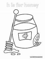 Coloring Honey Pages Beehive Bees Make Bee Printable Kids Color  sketch template