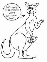 Free Printable Kangaroo Coloring Pages For Kids sketch template