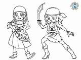 Girl Pirate Coloring Page  Free Printables Treasure Hunt 4 Kids sketch template