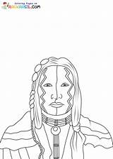 Native Americans Coloring Pages sketch template