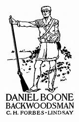 Daniel Boone Coloring Pages Kids History American Printable Landforms  sketch template