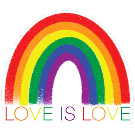 Love Is Love Rainbow Sticker