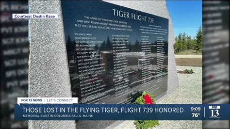 Vietnam War soldiers lost with "Flying Tiger" Flight 739 honored with new memorial - YouTube