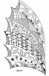 Zentangle For Children  Coloring Pages Kids sketch template