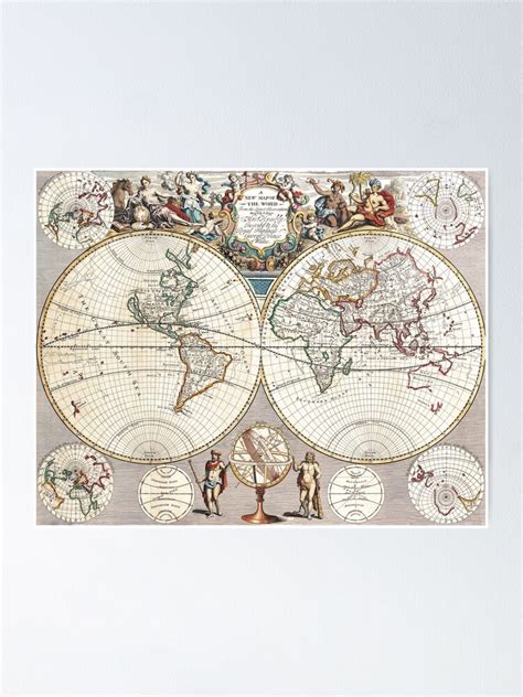 "vintage World map" Poster by ModernFaces | Redbubble