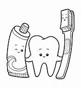 Dental Hygiene Coloring Pages sketch template
