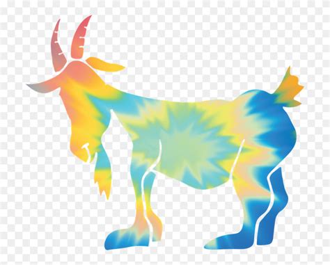 Download Goat Usa Stickers Tye Dye Clipart (#5673861) - PinClipart