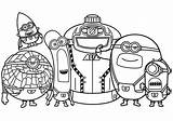 Mega Minions Despicable Me 4 Coloring Page 1 PNG And PDF A4 Size  sketch template