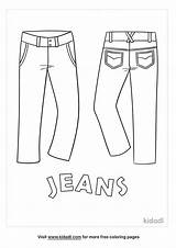 Blue Jeans Coloring Page sketch template