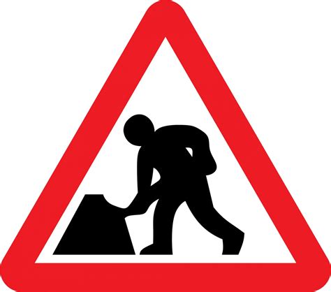 Men at work road sign - Road Traffic Temporary Warning > Warning - We Do Safety Signs