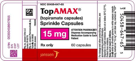 Topamax - FDA prescribing information, side effects and uses