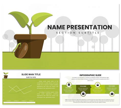 Eco-Friendly Growth: A Sustainable Future PowerPoint Template