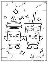 Coffee Coloring Pages Free PDF Printables – Mondaymandalacom sketch template