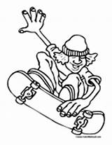 Skateboard Coloring Pages  Skateboarding sketch template