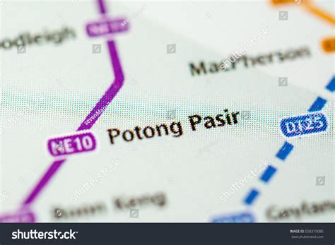 Potong Pasir Station Singapore Metro Map Stock Photo 558375085 | Shutterstock