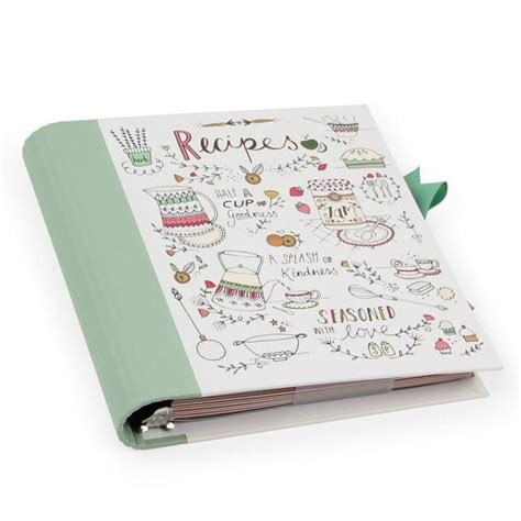 Hand-drawn recipe file (Paperchase). This beautiful recipe file is ...