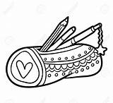 Coloring Book pencil case clipart Station Jpg – Clipartix sketch template