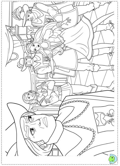 Barbie and the three Musketeers Coloring page- DinoKids.org