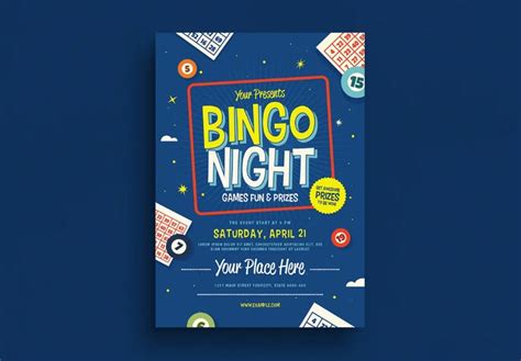 15+ FREE Bingo Night Flyer Template Download - MockupCloud