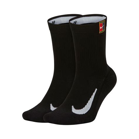 buy Nike Court Multiplier Cushioned Tennis Socks 2 Pack - Black, Ecru ...