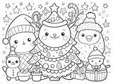 Cute Christmas coloring Page For Kids Illustration Line Art Black And  sketch template