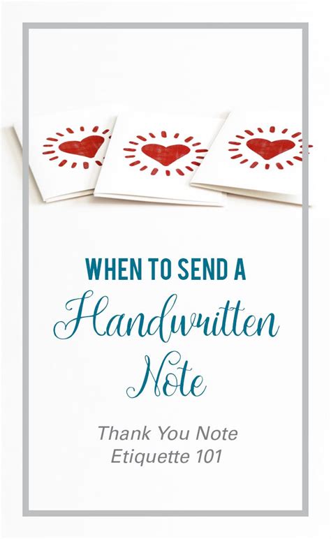 Thank You Etiquette 101: When to Send a Handwritten Note | Etiquette, Nautical stationery, Notes