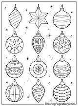 100 Christmas Ornaments Coloring Pages  ColoringPagesOnlycom sketch template