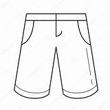 Basketball Shorts Outline Sketch Coloring Page sketch template