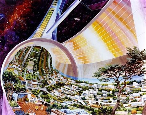 Space Colonies As Imagined By NASA In The 1970s–And Today