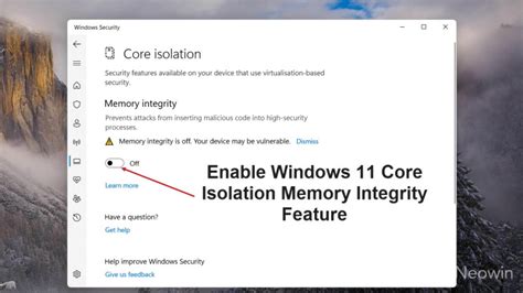 How to enable Core Isolation's Memory Integrity feature in Windows 11 ...