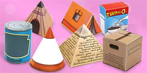 Real Life Object 3D Shapes Pack - 3d, shapes, pack, real life