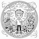 Earthquake Coloring Exploration  Page sketch template
