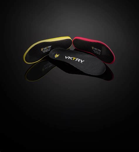 Gold VKTRY Shock-Absorbing Performance Orthotic Insoles