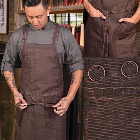 Chef Works Denver Apron: cross-back, waxed canvas, professional chefs | Aprons for men, Apron ...