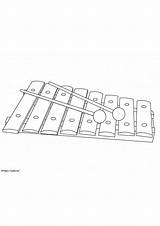 Normal Xylophone 2 coloring Page sketch template