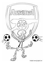 Arsenal Soccer coloring Pages sketch template