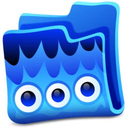 Free Blue Folder Icon - png, ico and icns formats for Windows, Mac OS X and Linux
