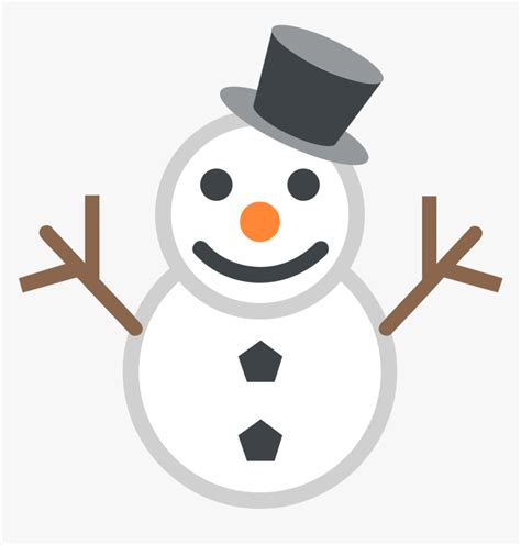 Transparent Snowman Emoji Png - Emoji Snowman, Png Download - kindpng