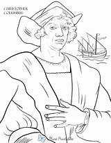 Printable Christopher Columbus Coloring Page sketch template