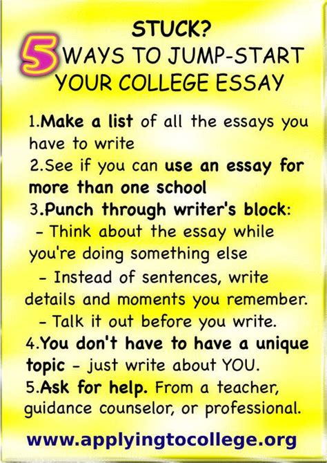 College Essay Writing - 5 Tips to Reduce the Stress | Weston, CT Patch