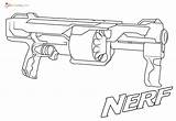 Nerf Gun Coloring Pages Logo sketch template